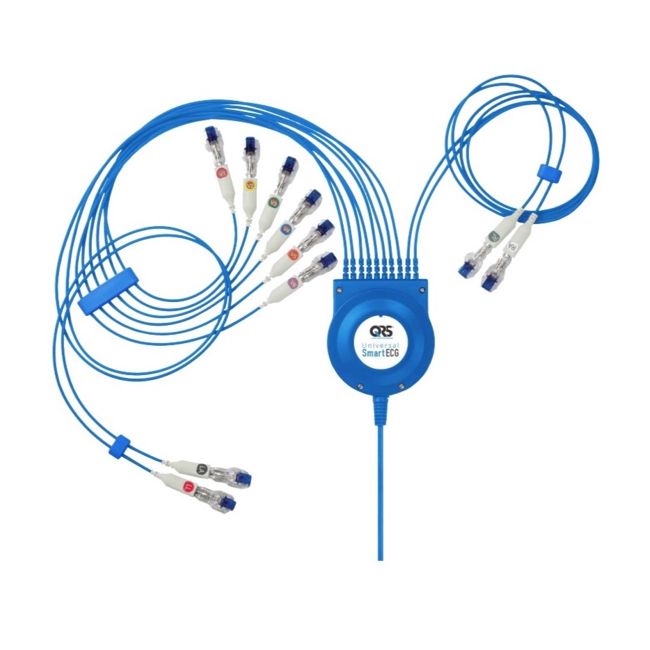 Electrocardiograph Universal SmartECG 12-Channel Rx Only PC Based Resting ECG Interpretive Software ECG System QRS® Universal ECG™ PC, Laptop or Tablet Without Display by Vectracor Qrs Diagnostics  ID Z-7000-0500
